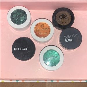 2 colourpop  eye shadow and highlighters